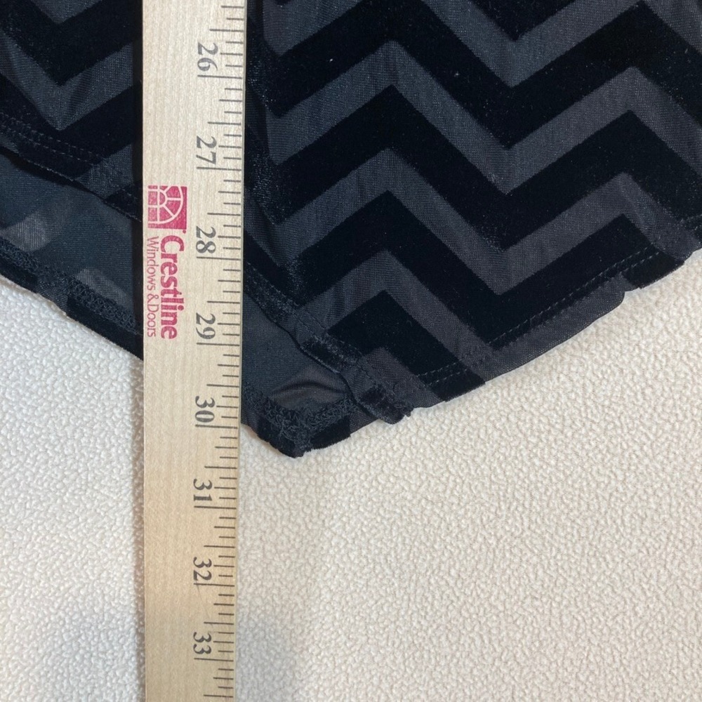 LANE BRYANT Chevron Velvet Burnout Tank Size 22/24‎ Asymmetrical Holiday Glam - Picture 4 of 7